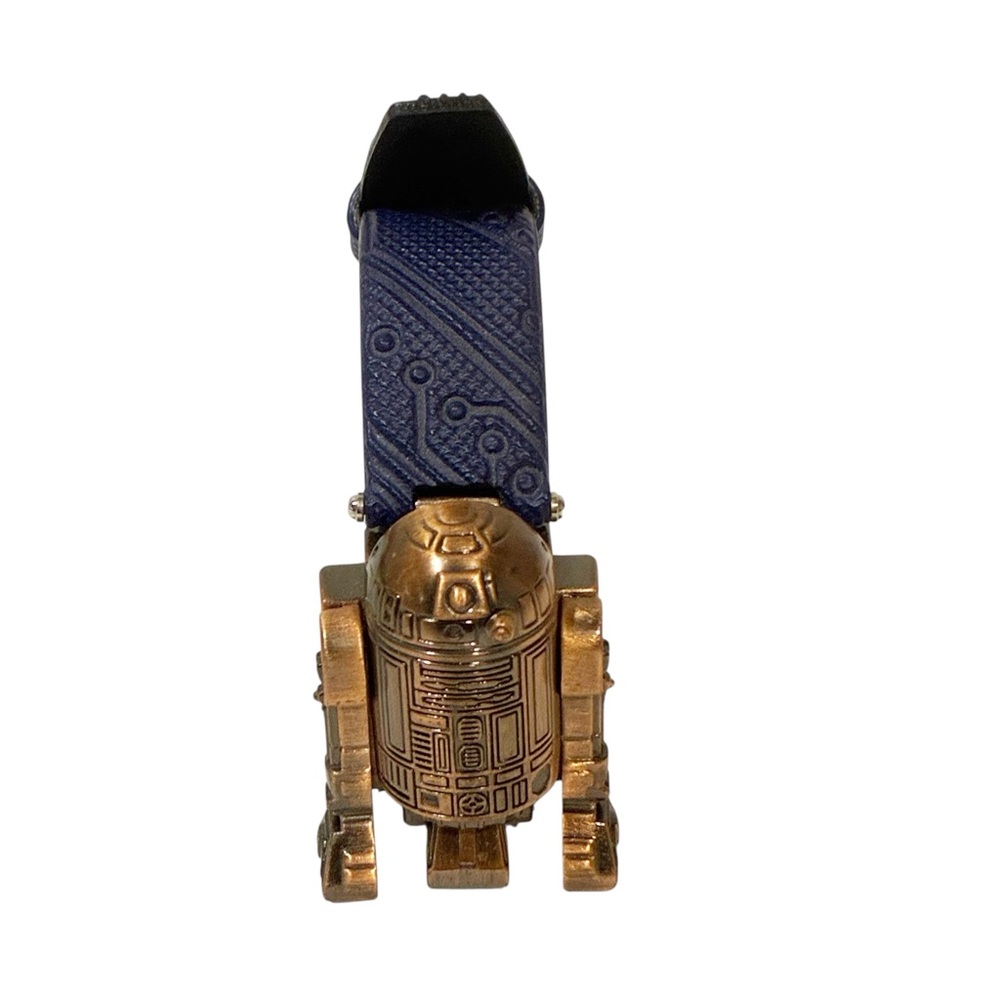 Vintage R2-D2‎ Star Wars Gold Metal Digital Watch Blue Wrist Band